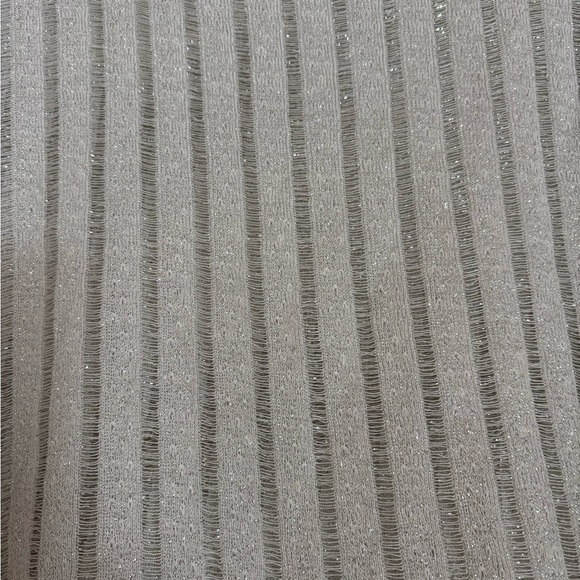 ZARA White Glitter Striped Sweater. Size Small - Picture 3 of 5